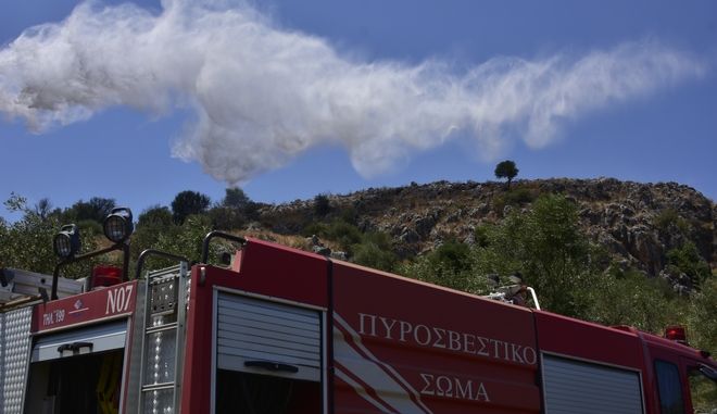 Οριοθετήθηκε η πυρκαγιά στο Κυριάκι Βοιωτίας