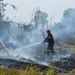 Πυρκαγιά στο Αργάσι κοντά στις εγκαταστάσεις της παλιάς ΔΕΗ