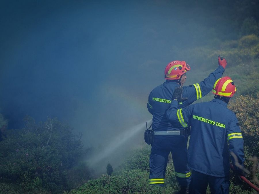 Ο Δ. Χαλκηδόνας παρέδωσε ένα όχημα στους εθελοντές πυροσβέστες των Κουφαλίων