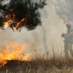 Φωτιά κοντά στον καταυλισμό προσφύγων στο Κουτσόχερο