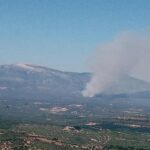 Πυρκαγιά στις παρυφές του Πάρνωνος Λακωνίας (Φώτο)