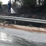 Κατασβέστηκε πυρκαγιά στον Παράδρομο της Ε.Ο. Αθηνών-Λαμίας στον Άγιο Στέφανο