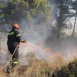 Φωτιά βρίσκεται σε εξέλιξη στην ανατολική Θεσσαλονίκη