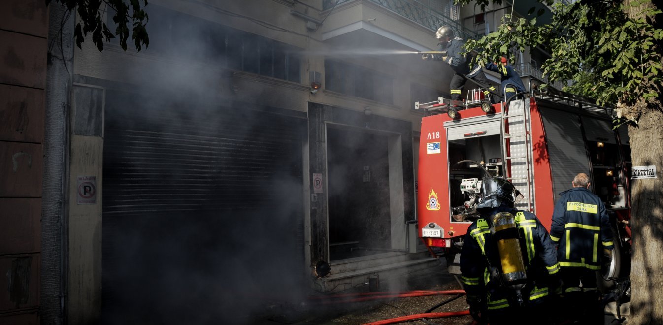 Πυρκαγιά σε υπόγειο χώρο καφετέριας,στην Θεσσαλονίκη