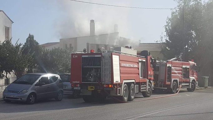 Πυρκαγιά σε μεζονέτα στο Παληό Καβάλας