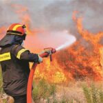 Δεύτερη πυρκαγιά εν υπαίθρω στην Σαλαμίνα Αττικής