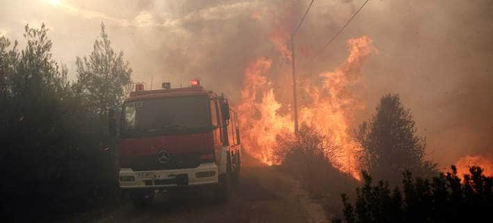 Πυρκαγιά εν υπαίθρω στης Αφίδνες Αττικής