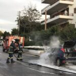 Πυρκαγιά σε Ε.Ι.Χ. όχημα στον ‘Αλιμο Αττικής