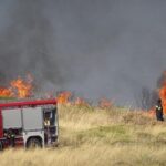 Πυρκαγιά σε χαμηλή βλάστηση στην περιοχή Ποτιστήρια στα Χανιά