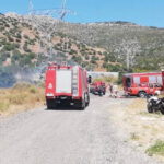 Πυρκαγιά σε χαμηλή βλάστηση στην Γλυφάδα