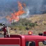 Πυρκαγιά σε αγροτική περιοχή στο Μεσοχωριό Ηρακλείου