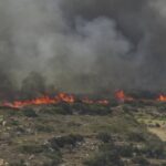 Πυρκαγιά σε αγροτική περιοχή στην Περαία Θεσσαλονίκης