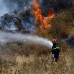 Πυρκαγιά εν υπαίθρω στο Λουτράκι