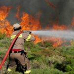 Πυρκαγιά εν υπαίθρω ανάμεσα σε Χιλιομόδι και Σπαθοβούνι Κορινθίας