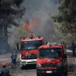 Πυρκαγιά σε χορτολιβαδική έκταση στον Άγιο Θωμά Ηρακλείου Κρήτης