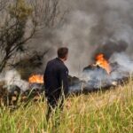 Πυρκαγιά σε χαμηλή βλάστηση στο Σχηματάρι