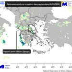 Meteo: Προειδοποίηση για ισχυρές βροχές τη νύχτα στη Βόρεια Εύβοια