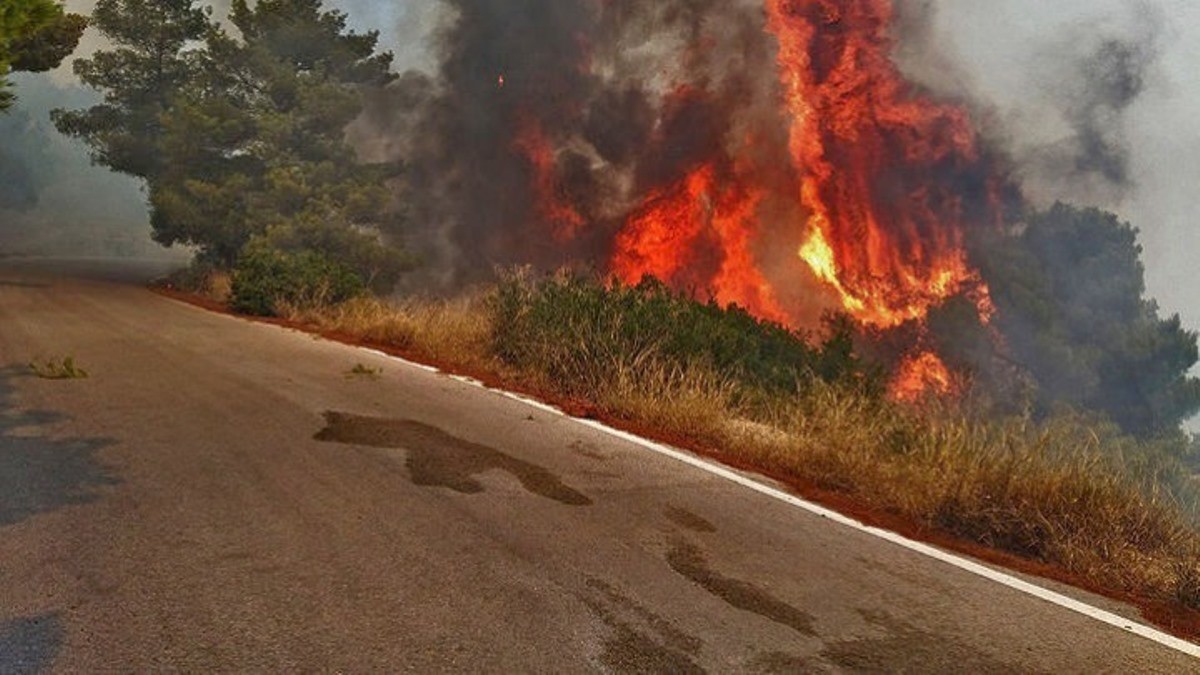 Πυρκαγιά σε χορτολιβαδική έκταση στην περιοχή Αμουργέλες Ηρακλείου κινητοποίησε την πυροσβεστική