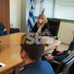 Συνάντηση της αντιπεριφερειάρχης Βοιωτίας με τη νέα ηγεσία της Πυροσβεστικής Στερεάς