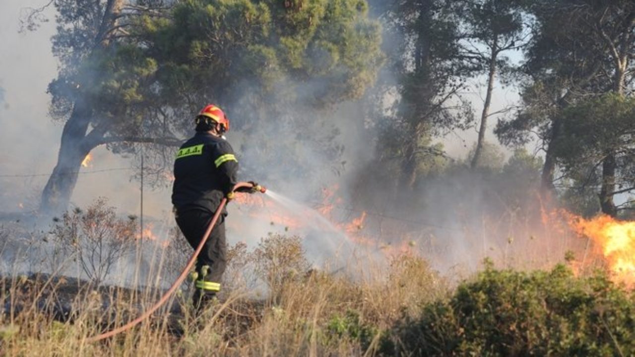 Πυρκαγιά σε γεωργική έκταση στο Σουληνάρι Κορινθίας