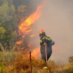 Πυρκαγιά σε αγροτοδασική έκταση στην περιοχή του Αμαριανού Αργολίδας