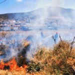 Πυρκαγιά σε παράδρομο των Μαλγάρων στην Θεσσαλονίκη