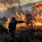 Μεγάλη πυρκαγιά σε δασώδη περιοχή στο Νότιο Πήλιο