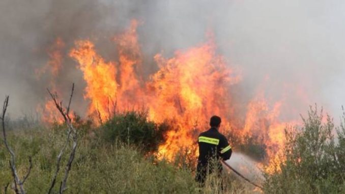 Σύλληψη μιας γυναίκας για πυρκαγιά στις Κεχριές Κορινθίας