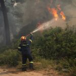 Πυρκαγιά σε ορεινή περιοχή στις Αλόιδες στο Ρέθυμνο