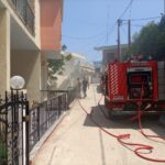 Πυρκαγιά σε υπόγειο διώροφης οικίας στην περιοχή “Αλάνας” Φραγκομαχαλά Χίου (Φωτό)