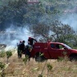 Πυρκαγιά σε χαμηλή βλάστηση στην περιοχή Βραχάσι Λασιθίου