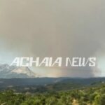 Πυρκαγιά στην Αχαΐα: Εκκενώνεται προληπτικά το χωριό Βάλμη - Η φωτιά κινείται προς την Ηλεία