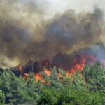 Μεγάλη πυρκαγιά σε χορτολιβαδική έκταση στο Ρεθύμνο