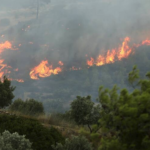 Σε εξέλιξη μεγάλη πυρκαγιά στο Καλαμάκι Αχαΐας