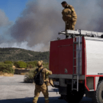 Πυρκαγιά σε δασική έκταση στην περιοχή Πούντα στη Σκιάθο