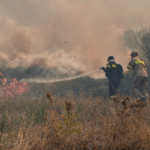 Πυρκαγιά σε χαμηλή βλάστηση στην Άνω Χερσόνησο Κρήτης