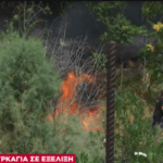 Πυρκαγιά σε οικόπεδο με ξερά χόρτα στην Καλλιθέα