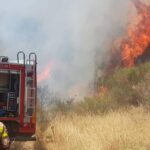 Πυρκαγιά σε ξερά χόρτα στην περιοχή Πάπιστα στην Καρδία Θεσσαλονίκης