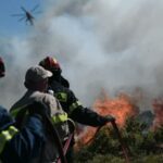 Πυρκαγιά εν υπαίθρω στο Κόκκινο Πύργο Ηρακλείου στην Κρήτη