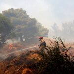 Πυρκαγιά σε δασική έκταση στην περιοχή Ζόλα Κεφαλονιάς