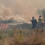 Πυρκαγιά σε χαμηλή βλάστηση στο Κορωπί Αττικής