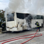 Πυρκαγιά σε λεωφορείο στα Μετέωρα πλησίον της Μονής Μονής Αγίου Στεφάνου