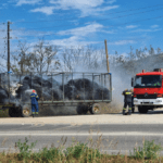 Πυρκαγιά σε συγκομισθέν βαμβάκι στην περιοχή του Αλμυρού