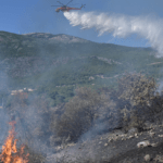 Σε εξέλιξη δασική πυρκαγιά στην περιοχή Κυνηγού Μεσσηνίας