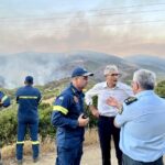 Ο Άγγελος Τσιγκρής συγχαίρει τα στελέχη της Π.Υ για την κατάσβεση της πυρκαγιάς στην περιοχή Κυπαρίσσι Αχαΐας