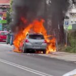 Πυρκαγιά σε Ι.Χ όχημα την Λεωφόρο Κομνηνού 27 Πανόραμα Θεσσαλονίκης