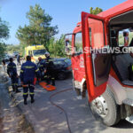 Σοβαρό τροχαίο ατύχημα στα Νεροκούρου Χανίων