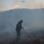 Μεγάλη πυρκαγιά σε δασική έκταση στη Μορτιά Μαγνησίας