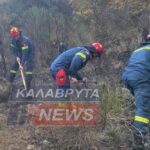 Υπό πλήρη έλεγχο η πυρκαγιά κοντά στα Αγράμπελα Καλαβρύτων