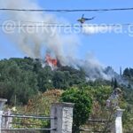 Υπό έλεγχο η πυρκαγιά στο Τεμπλόνι στην Κέρκυρα